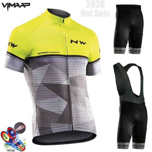 

summer 2020 nw cycling jersey 19d bib set mtb northwave bicycle clothing quick dry bike wear clothes mens short maillot culotte, Black;blue