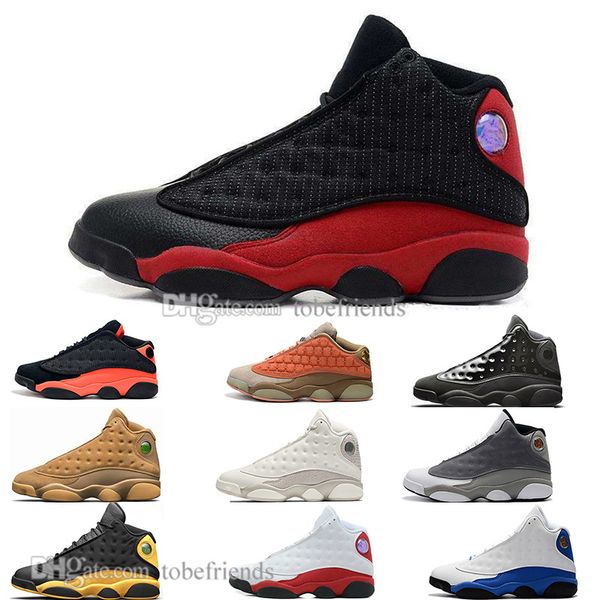 

13 13s cap and gown terracotta blush mens basketball shoes chicago cat black infrared flints bred dmp men sports sneakers designer eur 36-47
