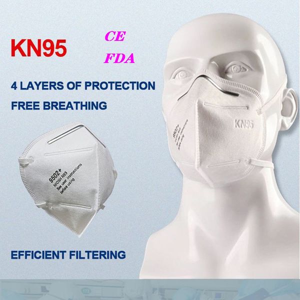 

10pcs / lot ce fda kn95 dust masks anti pollution anti-dust, smoke, gas allergies,anti-germs mask mouth face mask kn95 filtration