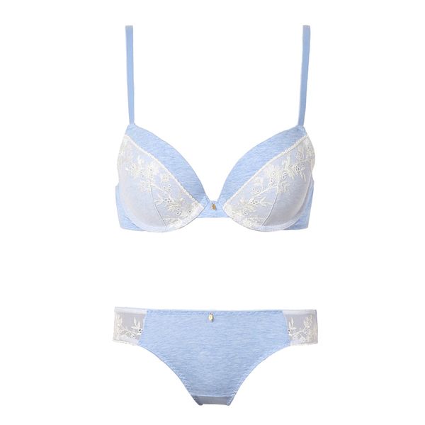 

us $ 9,9 хлопка бюстгальтер и трусики комплект push up цветочной вышивкой бюстгальтер с пришивания mesh лоскутная белье женское нижнее белье, Red;black