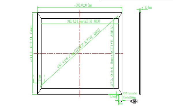 

17 inch ir touch frame,multi touch screen ,touch panel ,infrared touch overlay kit,touch all in one,touch koisk 4:3