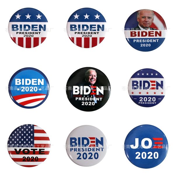 

10 1 pcs golden groove embroidery biden badge patches for clothing iron patch for clothes applique sewing accessories on clothes iron on #79, Silver