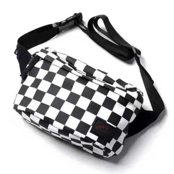 

мужчины и женщины знаменитости стиль checkerboard кошелек crossbody сумка trend chest пакет танцы сумка