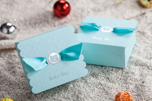 

европейский простой атмосфера синий розовый конфеты коробки свадьба поставки подарочная упаковка коробка детские показанные сувениры подароч