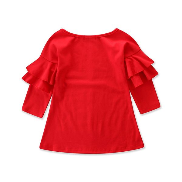 

girls summer dress casual style baby girls clothes children dresses 2018 cotton a-line birthday princess dress red, Red;yellow