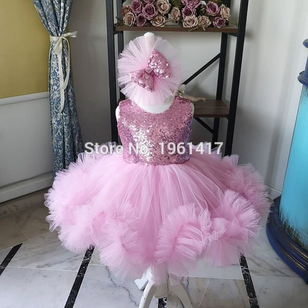 

toddler baby girl feather sleeveless tulle dress backless party gown bridesmaid kids dress pgraphy props 1-6y, Red;yellow