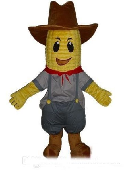 

нового завод горячего заказ mr. corn талисман костюм бесплатной доставки, Red;yellow