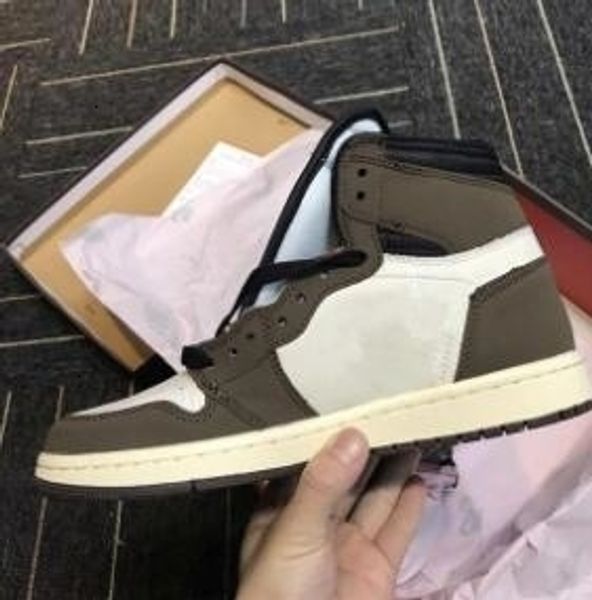 

с 2019 travis scotts x 1s high og ts sp 1 мужчины баскетбол обувь sail dark mocha university red кроссовки free shippment