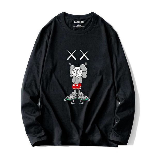 

19fw hoodies 2019 kaws mens designer hoodies ka cotton sweatshirts cartooon printing hoodies autumn winter clothes, Black