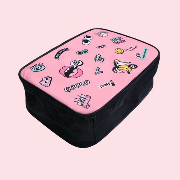 

women fashion lady organizer handbag travel storage cosmetic bag organiser cute