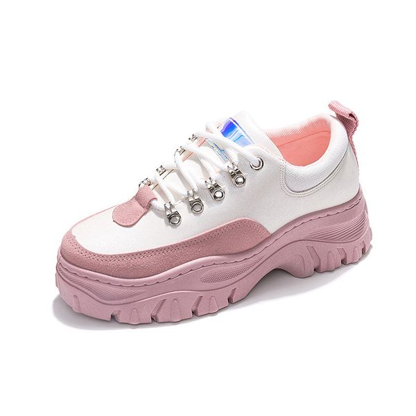 

2020 spring new women sneaker waterproof breathable running shoes pu low fashion casual shoes