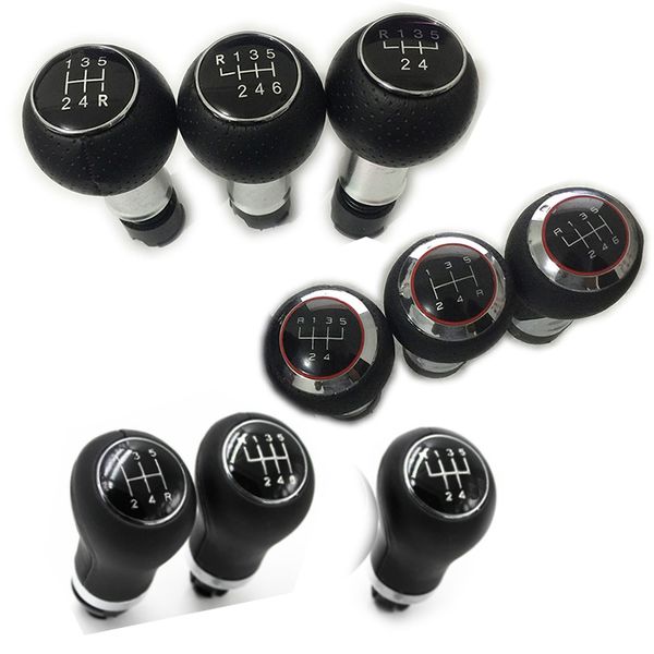 

for a1 2011 2012 2013 2014 2015 2016 2017 2018 car 5 / 6 speed 12 mm insert hole gear stick shift level knob leather cover