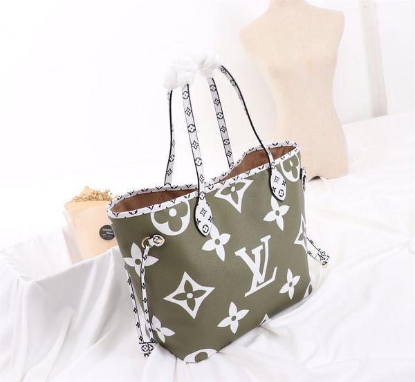 

Hot classic colors brwon letter logo leather women handbag fashion men leather shouler bag free shipping M41177 32-29-17