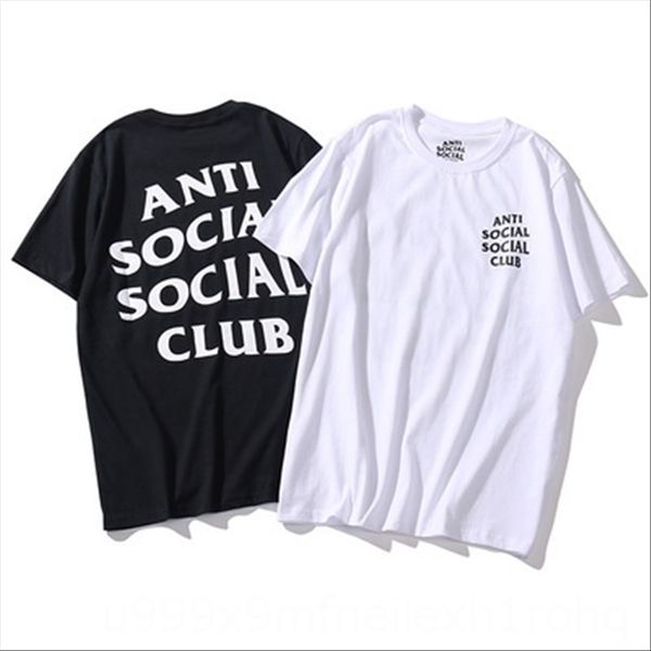 

fashion anti soclal letter short-sleeved clothing and wo couple's wear fashion anti soclal club letter short-sleeved clothing club men, White