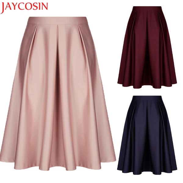 

jaycosin klv skirt women women skirt maxi vintage solid princess ruffled cocktail party a-line swing 40, Black
