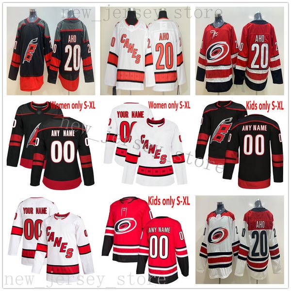 

custom calgary flames hockey jerseys man women youth kids 11 staal 14 justin williams 37 andrei svechnikov 74 jaccob slavin teuvo teravainen, Black;red