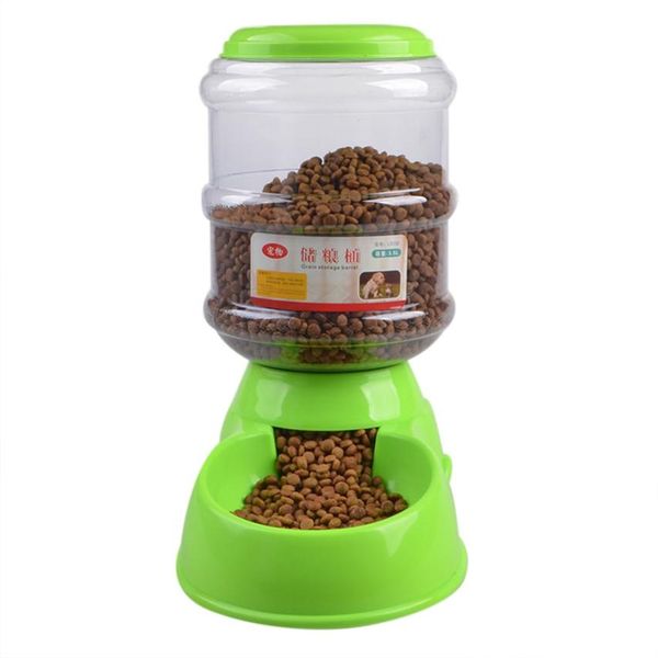 

горячие продажа 3.5l pet dog cat автоподатчик чаша бутылка устройство dish синий / розовый / зеленый / оранжевый drop shipping счастливый ap