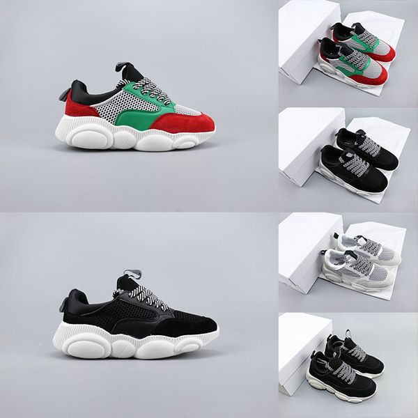 

2019 women casual lace-up designer sneakers flat platform luxury sneaker bear bottom luxe dad shoes trainers feminino zapatos chaussures, Black