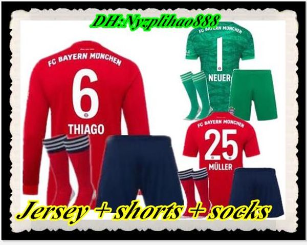 

2019 2020 bayern munich occer jer ey kit home re 18 19 20 maillot de footbal lewandow ki muller robben jame football hirt