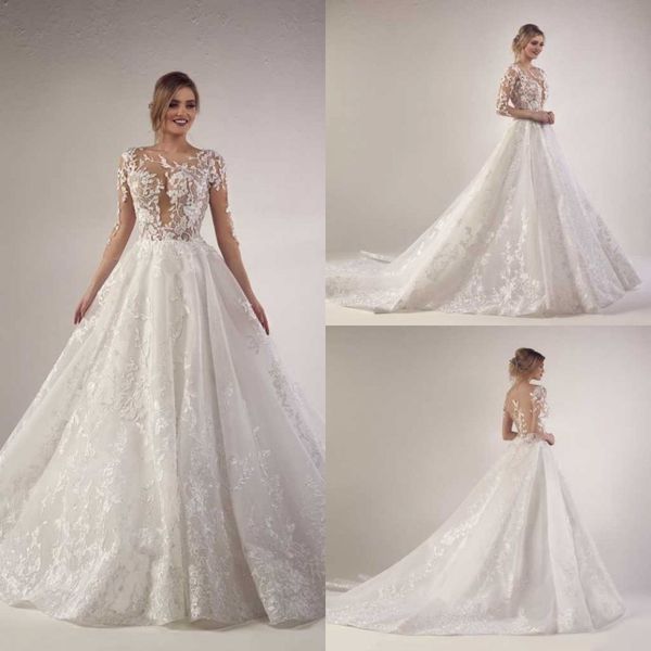 

тони chaaya 2020 свадебные платья сексуальные с плеча спинки кружева аппликации бусы a-line свадебные платья sweep поезд свадебное платье, White