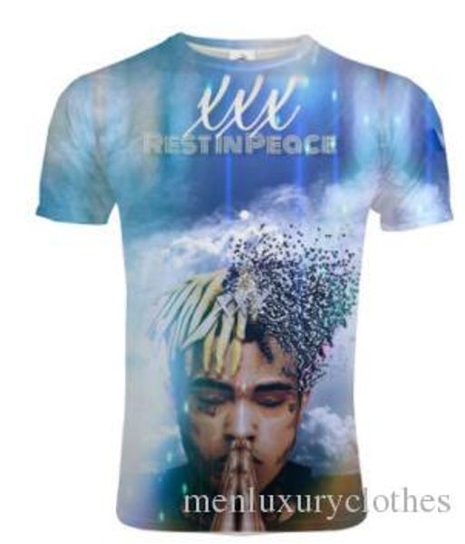 

xxxtentacion 3d printed tshirts mens teenager clothes summer rapper american tshirt short sleeved, White;black