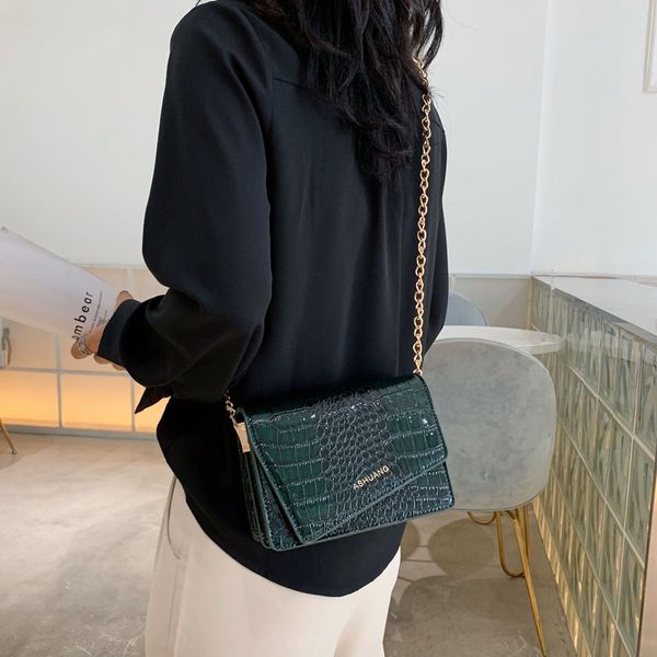 

women 2019 vintage chain leather handbags clutches ladies party purse female crossbody shoulder messenger small square bags