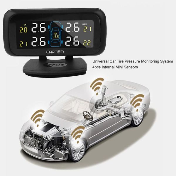

universal car tire pressure monitoring system 4pcs internal mini sensors