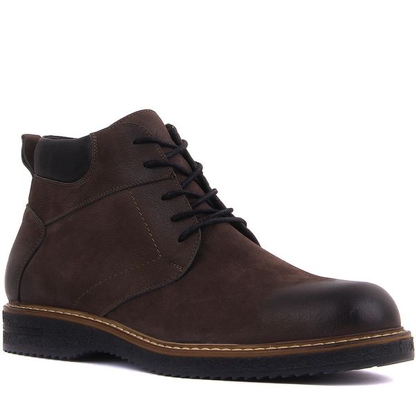 

sail lakers-anthracite nubuck lace-up men boots, Black