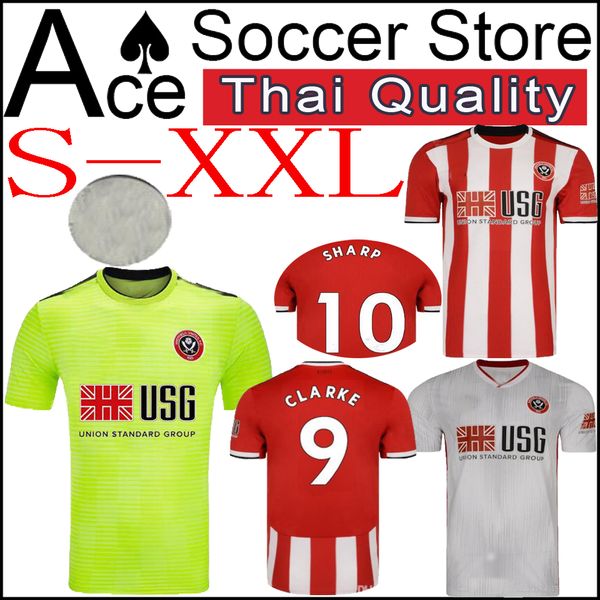 

New heffield united 19 20 home away third gray green 10 harp 9 clarke 12 egan 4 fleck 16 norwood 2019 2020 football hirt weat hirt