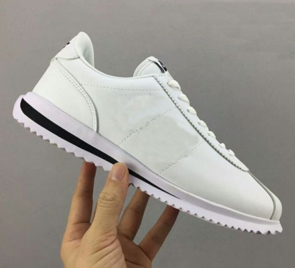 

new brands casual shoes men and women cortez shoes leisure shells shoes leather fashion outdoor sneakers, Black