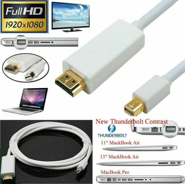 

mini display port to hdmi adapter thunderbolt dp cable for macbook pro air mac