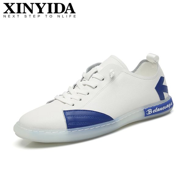 

genuine leather men skateboarding shoes slip on breathable casual men shoes fashion sneakers size 38-44, Black