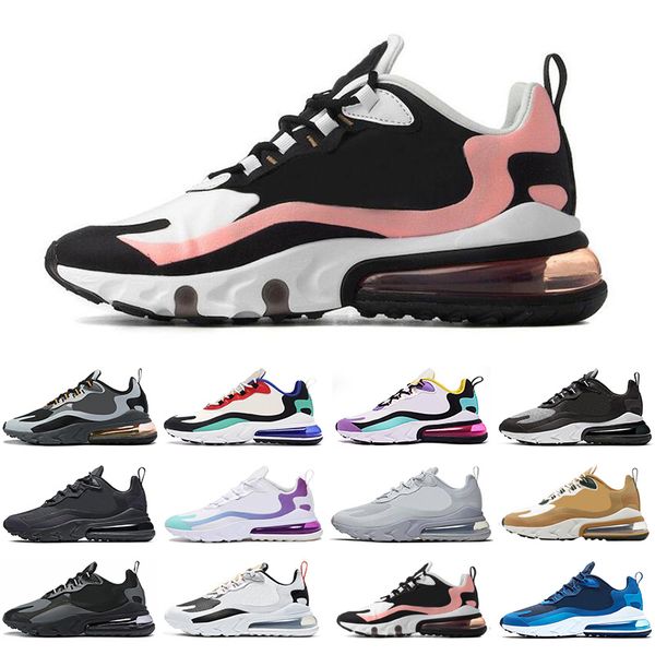 

nike air max airmax 270 270s новейший реагируют мужчины женщины кроссовки тройной bauhuas прохладный серый правый фиолетовые мужские женские