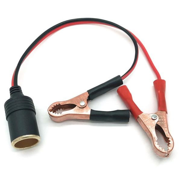 

convenient good compatibility clip-on crocodile wire red black extension wide application portable power guaranteed stability car