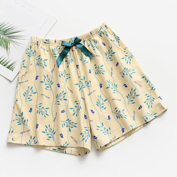 

women lady summer 2019 fashion pajama sleepwear homewear robes shorts loungewear sweet school girls bow-knot design pants #d, Black;red