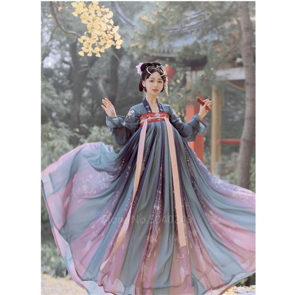 

asian retro hanfu dress for women girls festival fashion streetwear folk dance wear costume fancy patchwork big wing skirt set, Black;red