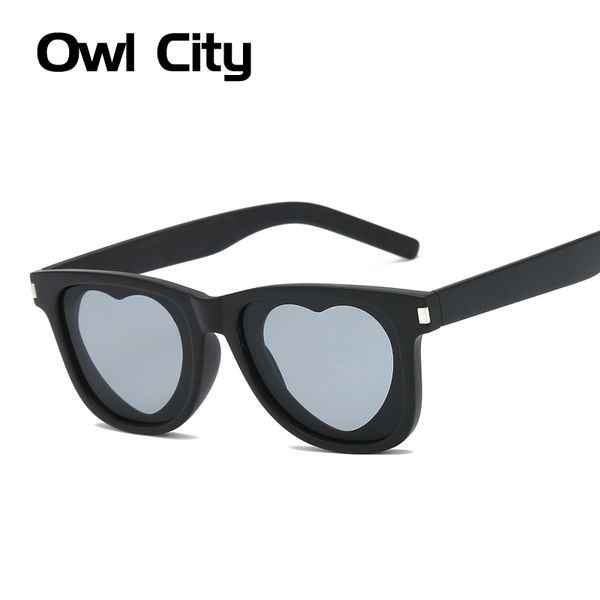 

rectangle sunglasses women brand designer heart frame womens shades female male vintage square eyewear retro sun glasses uv400, White;black