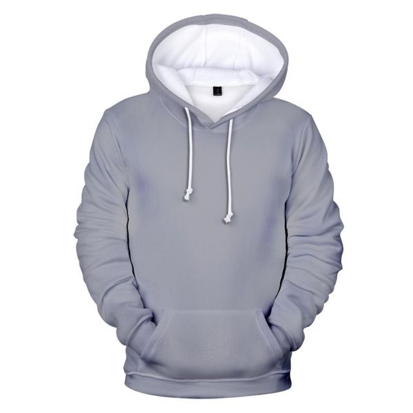 

men's hoodies & sweatshirts 3d men/women custom colourful gradient hoodie solid color hooded boy/girls polluver brand cap coats, Black