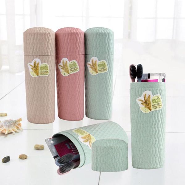 

simple bathroom travel toothpaste toothbrush box storage case pencil holder