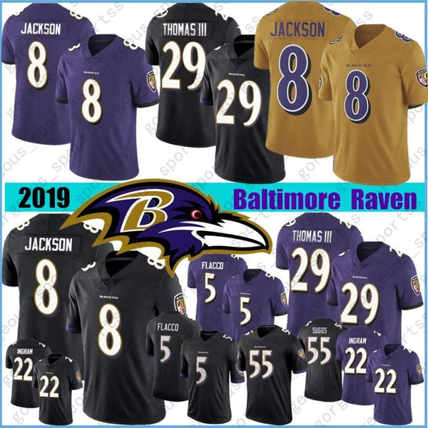 

8 Lamar Джексон 9 Джастин Такер Джерси Raven Mens 21 Марк Ingram II Джерси 29 Earl Томас Террелл Suggs Hurst Мосли нашит Джерси новый