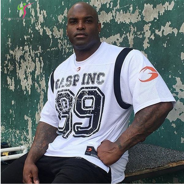 

2018 new quick dry breathable men's sportswear men fitness t shirt singlets gyms clothing muscle shirt white black size