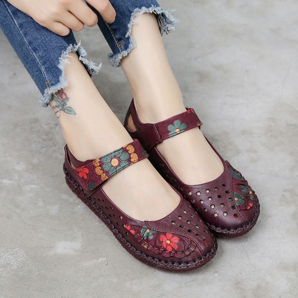 

new women shoes women casual shoes flats soft flowers footwear loafers non-slip genuine leather shoe ladies, Black
