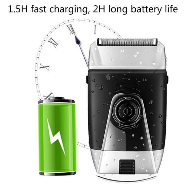 

men electric razor shaver hair clipper usb barber trimmer washable rechargeable