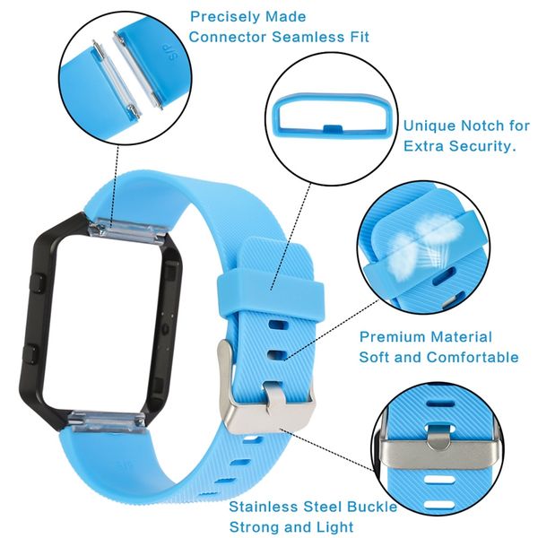 

smart watch silicone one-piece drop-resistant sports bracelet tpu watch strap 4 pcs(large/middle) for game trainning, Black;brown
