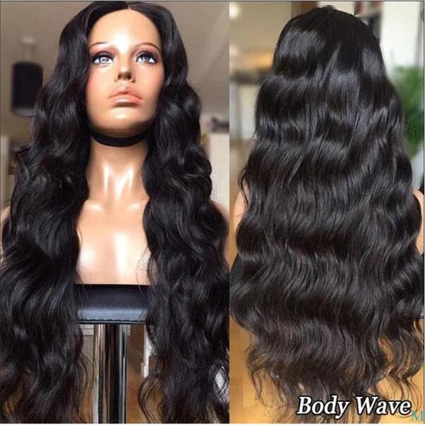 

13x6 lace front human hair wigs pre plucked 360 lace frontal wigs 150 density front wig remy 13x4 brazilian body wave wig, Black;brown