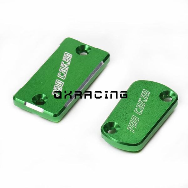 

motorcycle cnc front and rear fluid reservoir fluid cover for kx kdx klx reservoir protective