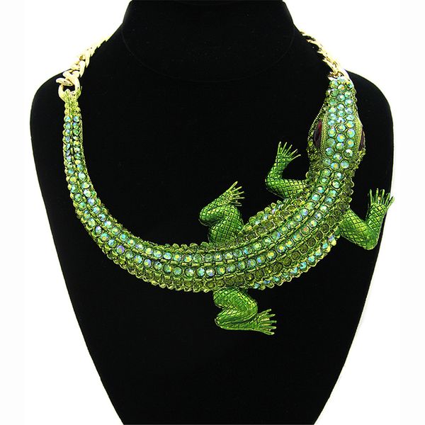 

yd&ydbz new punk pendant necklaces crocodile necklace halloween decoration jewelry hip hop party bohemia chokers bijouterie 2019, Silver