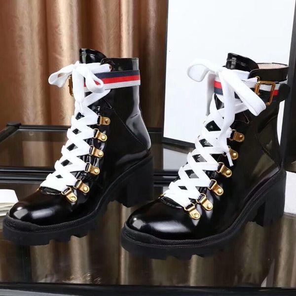 

Ankle boot fa hionwomen de igner bootie cla ic monogram chunky heel martin boot women de ert boot hoe