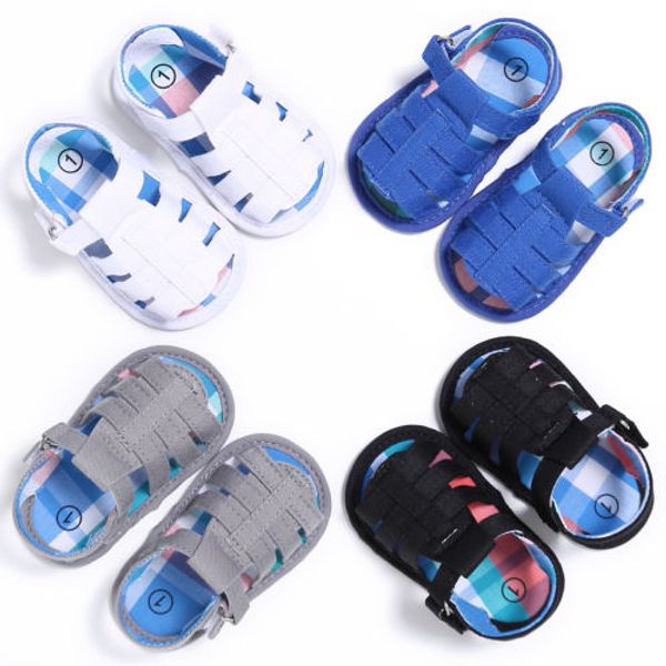 

infant baby boy cotton crib shoes toddler first prewalker summer sandals fast