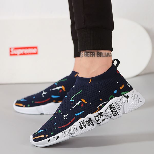 

men's tennis shoes flying weaving mesh comfortable breathable sneakers antislip superior impact cushioning women tennis shoes